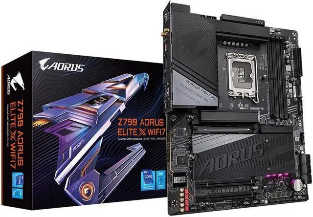 Main image of GIGABYTE Z790 AORUS ELITE X WIFI7 LGA 1700(14th,13th,12th Gen) Intel Z790 X ATX Motherboard with DDR5, 4 M.2, PCIe 5.0, USB 3.2 Type-C, Wi-Fi 7, 2.5GbE LAN, Q-Flash Plus, EZ-Latch Plus