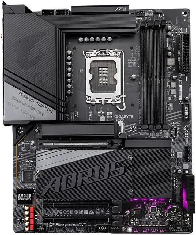Alt view image 2 of 5 - GIGABYTE Z790 AORUS ELITE X AX Intel LGA 1700 Socket supports 13th , 14th gen Intel Z790 X ATX Motherboard with DDR5, 4 M.2, PCIe 5.0, USB 3.2 Type-C, Wi-Fi 6E, 2.5GbE LAN, Q-Flash Plus, EZ-Latch Plus