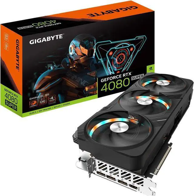 Main image of GIGABYTE GeForce RTX 4080 SUPER GAMING OC 16G Graphics Card, 3x WINDFORCE Fans, 16GB 256-bit GDDR6X, GV-N408SGAMING OC-16GD Video Card