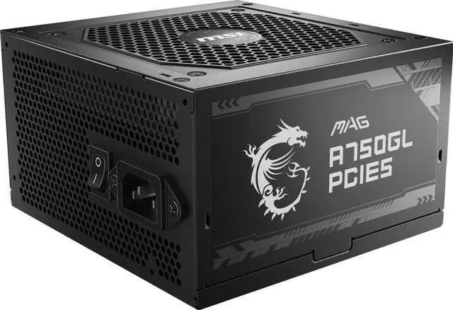Alt view image 3 of 8 - MSI - MAG A750GL PCIE 5.0, 80 GOLD Fully Modular Gaming PSU, 12VHPWR Cable, ATX 3.0 Compatible, 750W Power Supply, 10 Year Warranty