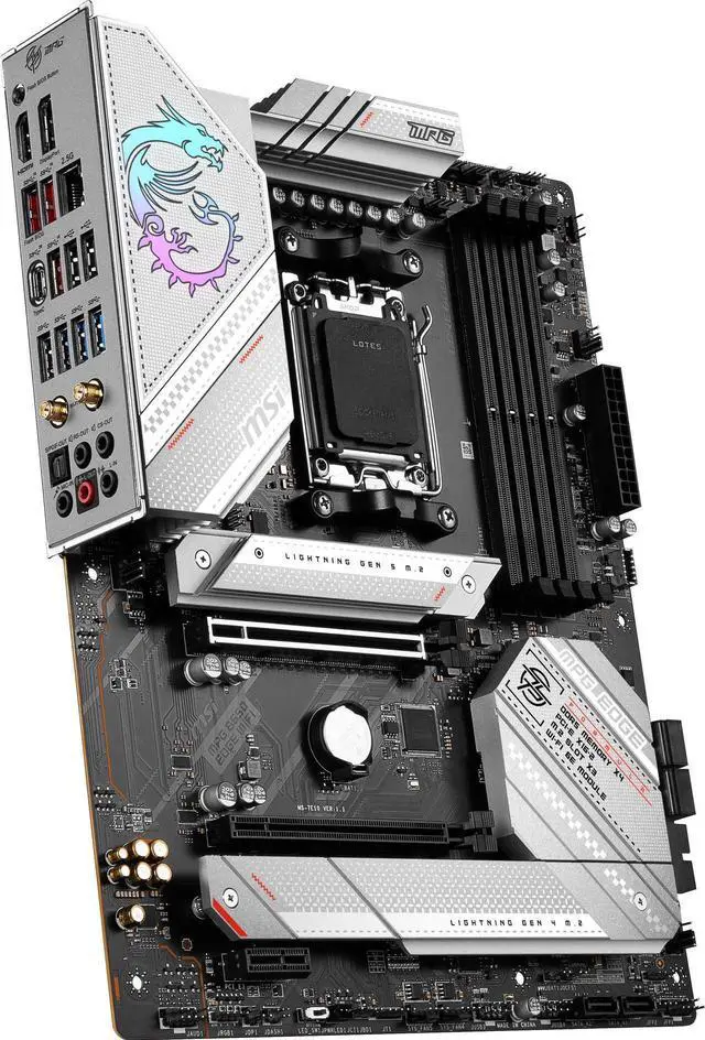 Alt view image 4 of 9 - MSI MPG B650 EDGE WIFI AM5 AMD B650 SATA 6Gb/s DDR5 Ryzen 7000 ATX Motherboard