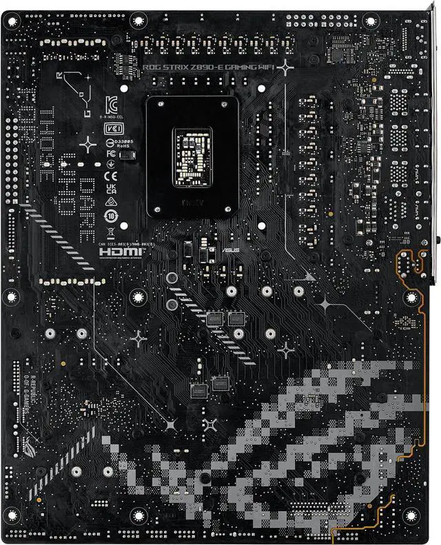 Alt view image 3 of 8 - ASUS ROG STRIX Z890-E GAMING WIFI Intel® Z890 LGA 1851 ATX motherboard, Advanced AI PC-ready, 18+2+1+2 stages, DDR5, WiFi 7, 7x M.2, Thunderbolt 4, USB Type-C®, AI Overclocking, Cooling & Networking