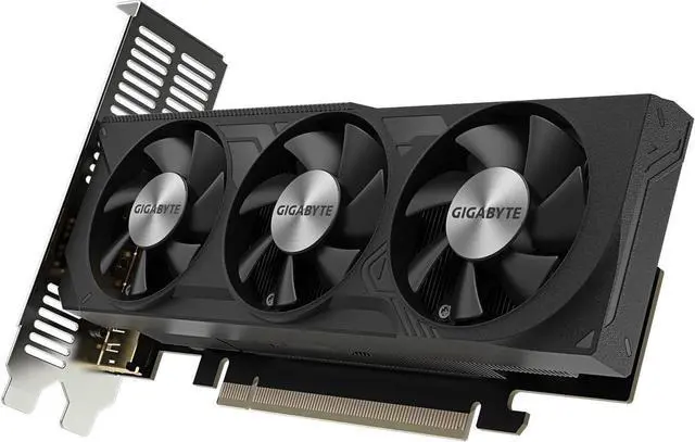 Alt view image 2 of 9 - GIGABYTE GeForce RTX 4060 OC Low Profile 8G Graphics Card, 3x WINDFORCE Fans, 8GB 128-bit GDDR6, GV-N4060OC-8GL Video Card