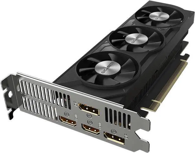 Alt view image 3 of 9 - GIGABYTE GeForce RTX 4060 OC Low Profile 8G Graphics Card, 3x WINDFORCE Fans, 8GB 128-bit GDDR6, GV-N4060OC-8GL Video Card