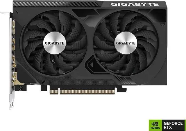 Alt view image 2 of 6 - GIGABYTE GeForce RTX 4060 WINDFORCE OC 8G Graphics Card, 2x WINDFORCE Fans, 8GB 128-bit GDDR6, GV-N4060WF2OC-8GD  Video Card