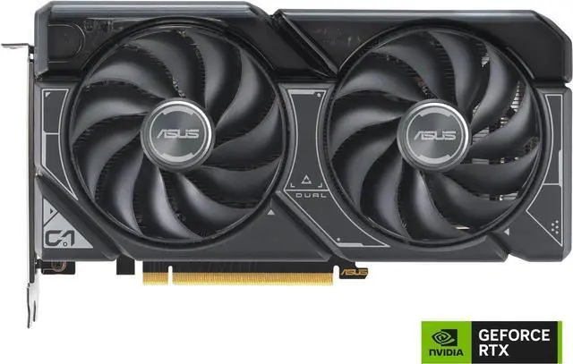 Alt view image 2 of 5 - ASUS Dual GeForce RTX 4060 Ti OC Edition 8GB GDDR6 (PCIe 4.0, 8GB GDDR6, DLSS 3, HDMI 2.1, DisplayPort 1.4a, Axial-tech fan design, 0dB technology) DUAL-RTX4060TI-O8G