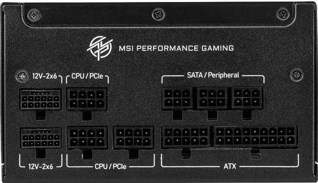 Alt view image 2 of 4 - MSI - MPG A1000GS PCIE5, 80+ Gold Full Modular Gaming PSU, Dual 12V-2x6 Cables, 5090 5080 ATX 3.1 & PCIe 5.1 Ready. Embossed Jacket Cables. 1000W Power Supply