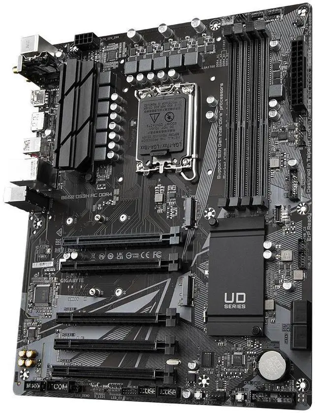 Main image of GIGABYTE B660 DS3H AC DDR4 B660 Intel LGA 1700 ATX Motherboard with DDR4, Dual M.2, PCIe 4.0, USB 3.2 Gen2 Type-C, 2.5GbE LAN