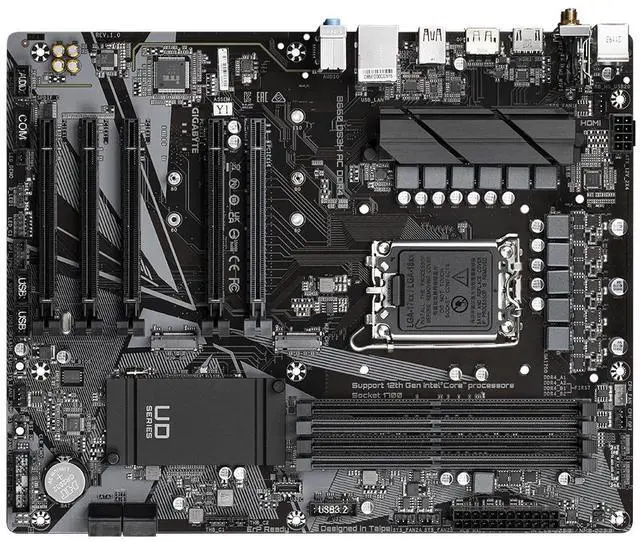 Alt view image 3 of 4 - GIGABYTE B660 DS3H AC DDR4 B660 Intel LGA 1700 ATX Motherboard with DDR4, Dual M.2, PCIe 4.0, USB 3.2 Gen2 Type-C, 2.5GbE LAN