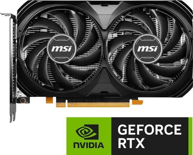 Alt view image 2 of 7 - MSI Ventus GeForce RTX 4060 8GB GDDR6 PCI Express 4.0 x8 ATX Graphics Card RTX 4060 VENTUS 2X BLACK 8G OCMSI RTX 4060 VENTUS 2X BLACK 8G OC-R