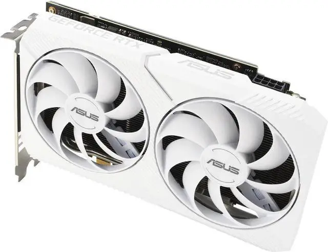 Alt view image 4 of 5 - ASUS Dual GeForce RTX 3060 White OC Edition 8GB GDDR6 (PCIe 4.0, 8GB GDDR6, HDMI 2.1, DisplayPort 1.4a) DUAL-RTX3060-O8G-WHITE