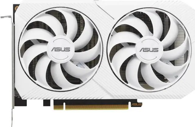 Alt view image 2 of 5 - ASUS Dual GeForce RTX 3060 White OC Edition 8GB GDDR6 (PCIe 4.0, 8GB GDDR6, HDMI 2.1, DisplayPort 1.4a) DUAL-RTX3060-O8G-WHITE
