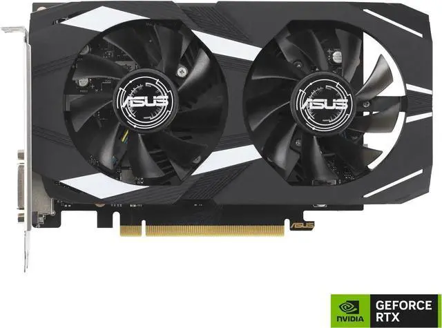 Alt view image 2 of 5 - ASUS Dual NVIDIA GeForce RTX 3050 6GB OC Edition Gaming Graphics Card - PCIe 4.0, 6GB GDDR6 Memory, HDMI 2.1, DisplayPort 1.4a, 2-slot Design, Axial-tech Fan Design, 0dB Technology, DUAL-RTX3050-O6G