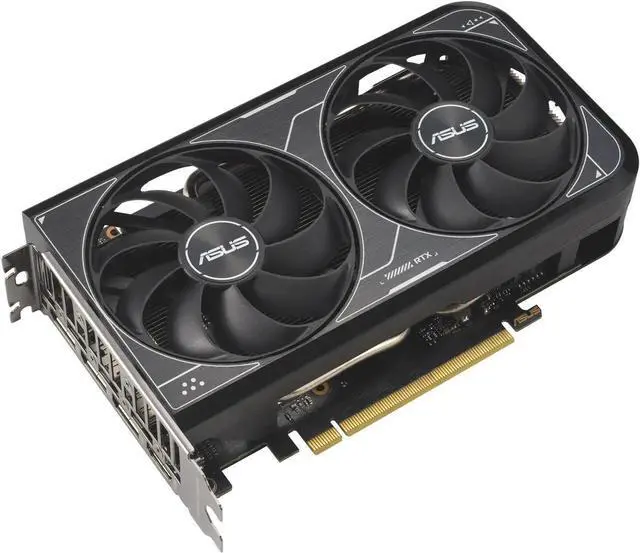 Alt view image 3 of 6 - ASUS Dual GeForce RTX 4060 Ti V2 OC Edition  (PCIe 4.0, 8GB GDDR6, DLSS 3, HDMI 2.1a, DisplayPort 1.4a, 2-slot design, Axial-tech fan design, 0dB technology) DUAL-RTX4060TI-O8G-V2