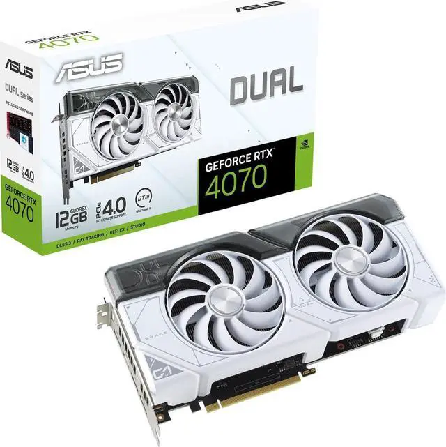 Refurbished: ASUS Dual GeForce RTX 4070 White Edition 12GB