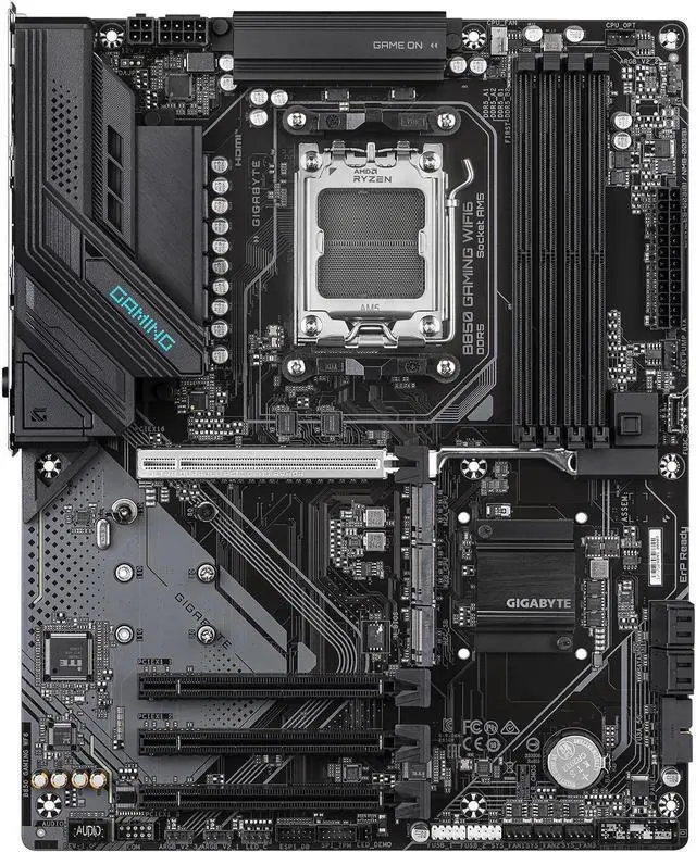 Alt view image 2 of 4 - GIGABYTE B850 GAMING WIFI6 AMD AM5 LGA 1718 Motherboard, ATX, DDR5, 3x M.2, PCIe 5.0, USB-C, WIFI6E, 1GbE LAN, EZ-Latch