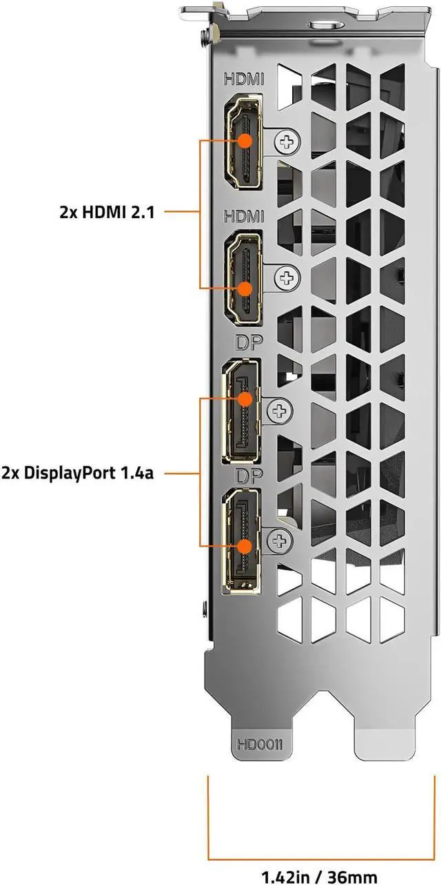 Alt view image 5 of 5 - GIGABYTE WINDFORCE GeForce RTX 3050 6GB GDDR6 PCI Express 4.0 x8 ATX Graphics Card GV-N3050WF2OCV2-6GD