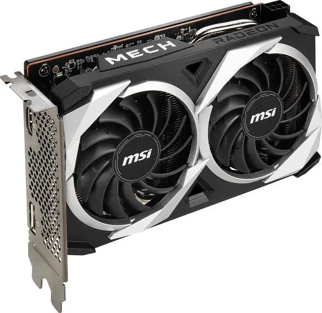 Alt view image 4 of 5 - MSI Mech Radeon RX 6500 XT 4GB GDDR6 PCI Express 4.0 Graphics Card RX 6500 XT MECH 2X 4G