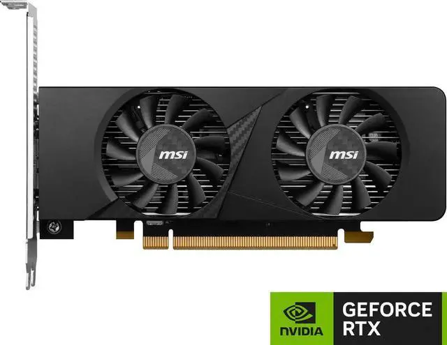 Alt view image 2 of 4 - MSI LP GeForce RTX 3050 6GB GDDR6 PCI Express 4.0 x8 ATX Graphics Card RTX 3050 LP 6G OC