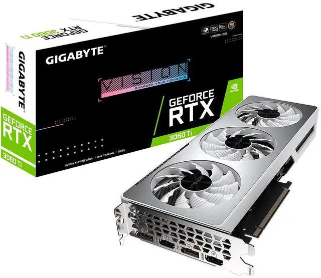 Main image of GIGABYTE Vision GeForce RTX 3060 Ti 8GB GDDR6 PCI Express 4.0 ATX Video Card GV-N306TVISION-8GD