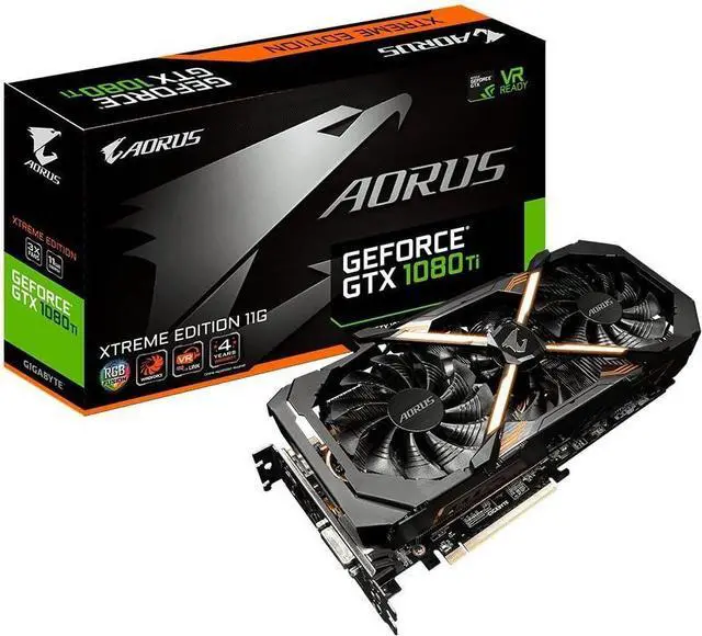 Main image of GIGABYTE AORUS GeForce GTX 1080 Ti Xtreme Edition Video Card GV-N108TAORUS X-11GD