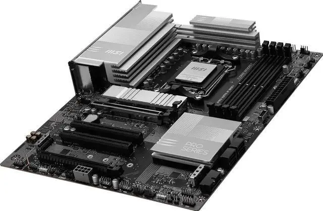 Alt view image 3 of 5 - MSI PRO X870-P WiFi ProSeries Motherboard (AMD Ryzen 9000/8000/7000 Series Processors, AM5, DDR5, PCIe 5.0, M.2 Gen5, SATA 6Gb/s, USB 40Gbps, HDMI/DP, Wi-Fi 7, Bluetooth 5.4, 5Gbps LAN, ATX)