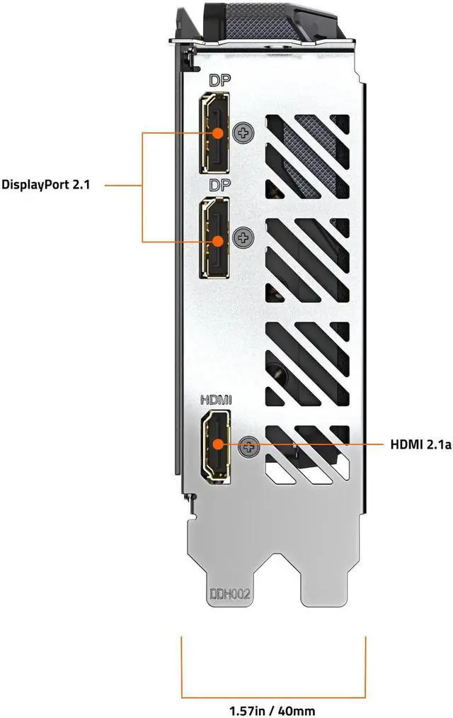 Alt view image 6 of 6 - GIGABYTE Gaming Radeon RX 9060 XT 16GB GDDR6 PCI Express 5.0 x16 ATX Graphics Card GV-R9060XTGAMING OC-16GD RX 9060XT
