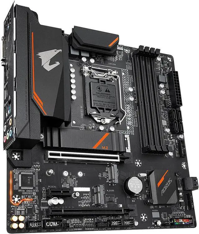 Alt view image 3 of 4 - GIGABYTE B460M AORUS PRO LGA 1200 Intel B460 Micro-ATX Motherboard with Dual M.2, SATA 6Gb/s, USB 3.2 Gen 1