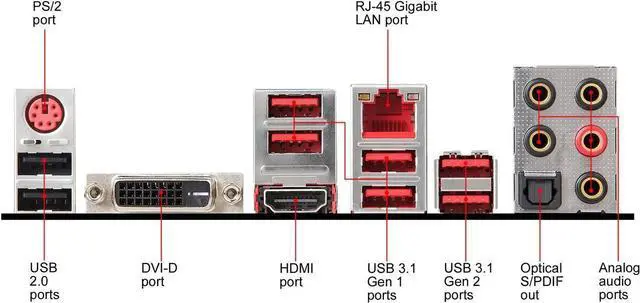 Alt view image 4 of 4 - MSI PERFORMANCE GAMING X470 GAMING PLUS AM4 AMD X470 USB 3.1 HDMI ATX AMD Motherboard