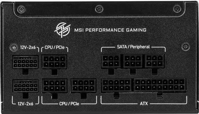Alt view image 4 of 5 - MSI MPG A850GS PCIE5, Fully Modular Gaming 850W Power Supply, 80+ Gold, Dual 12V-2x6 Cables, Server-grade Capacitor, ATX 3.1 & PCIe 5.1 Ready, Low-Noise, Semi Digital