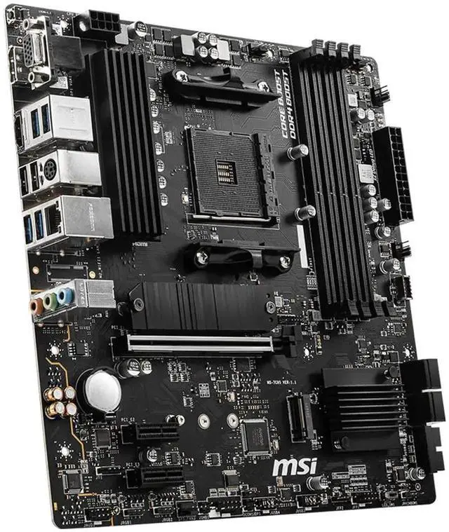 Alt view image 4 of 5 - MSI B550M PRO-VDH Micro-ATX Motherboard - AMD AM4, Ryzen 5000/4000/3000 Ready, PCIe 4.0, Dual M.2, USB 3.2 Gen 1, 2.5G LAN, Realtek Audio