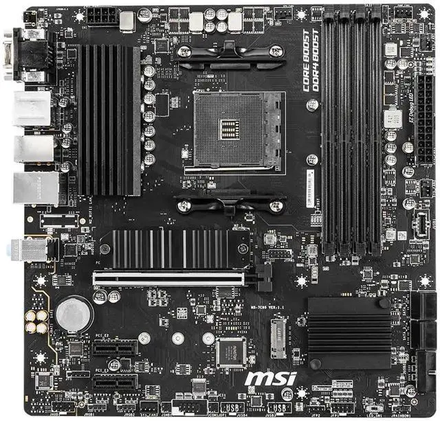 Alt view image 2 of 5 - MSI B550M PRO-VDH Micro-ATX Motherboard - AMD AM4, Ryzen 5000/4000/3000 Ready, PCIe 4.0, Dual M.2, USB 3.2 Gen 1, 2.5G LAN, Realtek Audio