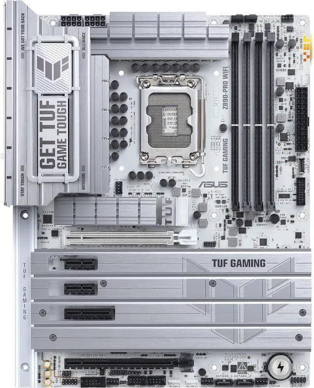 Alt view image 2 of 4 - ASUS TUF Gaming Z890-PRO WiFi Z890 LGA 1851 ATX Motherboard, Intel® Core Ultra Series 2 Ready, Advanced AI PC-Ready, 16+1+2+1 Stages, DDR5, PCIe® 5.0, Thunderbolt 4 Type-C, 4X M.2, Wi-Fi 7, 2.5Gb