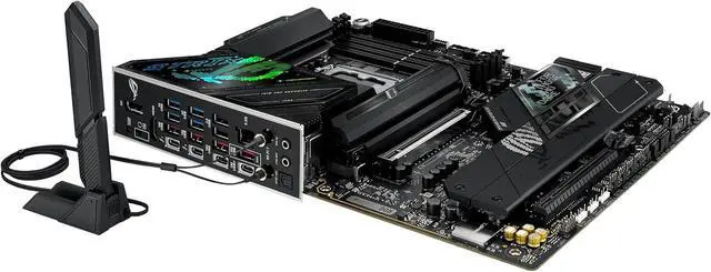 Alt view image 5 of 5 - ASUS ROG STRIX Z890-F GAMING WIFI Intel Z890 LGA 1851 ATX motherboard, DDR5 slots, DIMM Flex, AEMP III, WiFi 7, 5×M.2 slots,NPU Boost, ASUS AI Advisor, AI Overclocking, AI Cooling II, Polymo Lighting