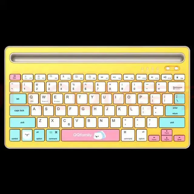 Main image of QQfamily QK300 Wireless Bluetooth keyboard [yellow]