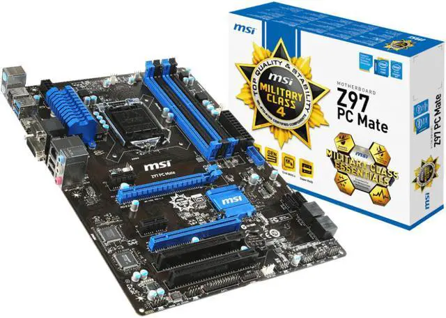 Alt view image 2 of 4 - MSI Z97 PC Mate Motherboard
