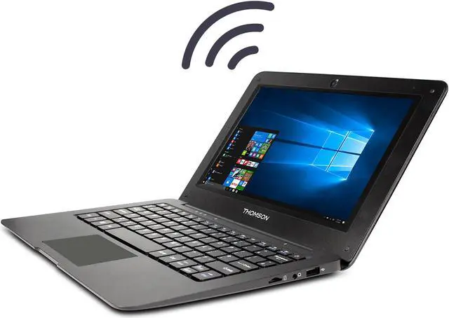 Alt view image 4 of 10 - THOMSON NEO10 Laptop, Win 10, Mobile MS Office FREE, Intel CPU, 2/32GB, 10.1" Display 1024x600, Webcam, Wi-Fi & Bluetooth 4.0, Keyboard with Multi-touch Pad, Battery up to 7 hours, Black, Slim & Light