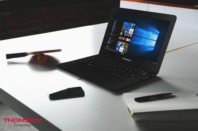 Alt view image 2 of 10 - THOMSON NEO10 Laptop, Win 10, Mobile MS Office FREE, Intel CPU, 2/32GB, 10.1" Display 1024x600, Webcam, Wi-Fi & Bluetooth 4.0, Keyboard with Multi-touch Pad, Battery up to 7 hours, Black, Slim & Light