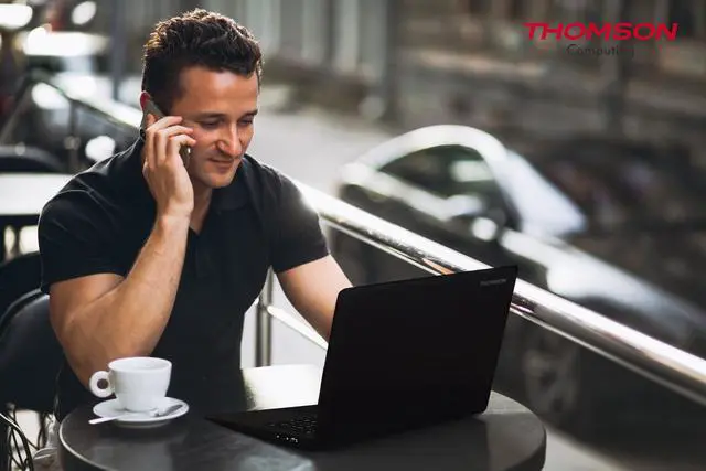 Alt view image 5 of 12 - PROMO: THOMSON NEO14C Laptop, Intel Celeron™, 4/32GB, 14.1", Full HD 1920x1080, SATA 2.5" Slot for HDD/SSD, Webcam, Wi-Fi & Bluetooth 4.0, Battery up to 7 hours, Windows 10 Home, Black, Slim and Light