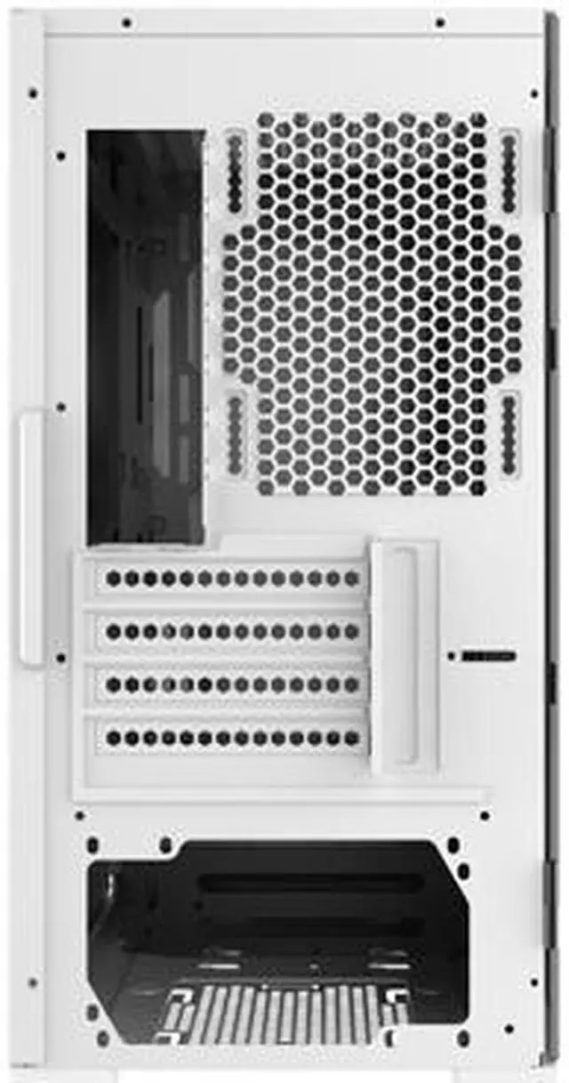 Alt view image 5 of 7 - Gamdias MARS E2, WHITE micro ATX pc case , USB 3.0, rear 120mm black fan, tempered glass side panel