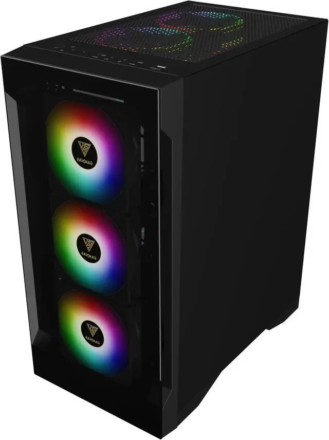 Alt view image 3 of 8 - Gamdias TALOS E2 Elite, Tempered glass 3x 120mm ARGB fans 5v 3pin sync