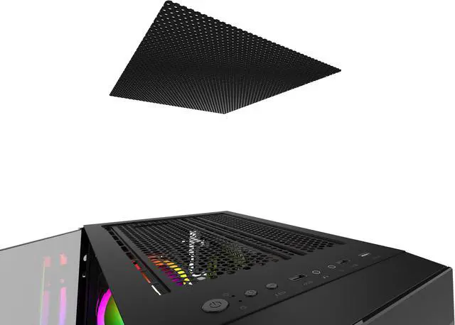 Alt view image 7 of 8 - Gamdias TALOS E2 Elite, Tempered glass 3x 120mm ARGB fans 5v 3pin sync