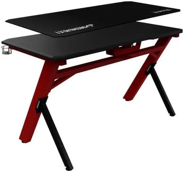 Alt view image 4 of 6 - Gamdias DAEDALUS E1 47.2" computer desk, table, Giant Mouse Mat, Cup Holder and Headphone Hook