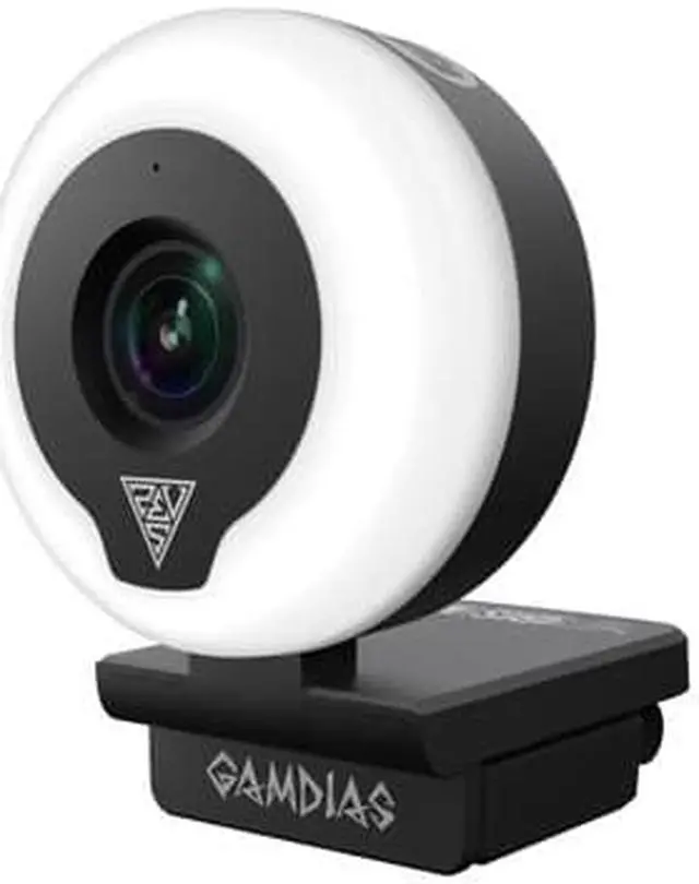 Alt view image 4 of 7 - Gamdias IRIS M1, Streaming Webcam, Ring Light 1080P HD 60fps, Built-in Microphone, USB Cam.