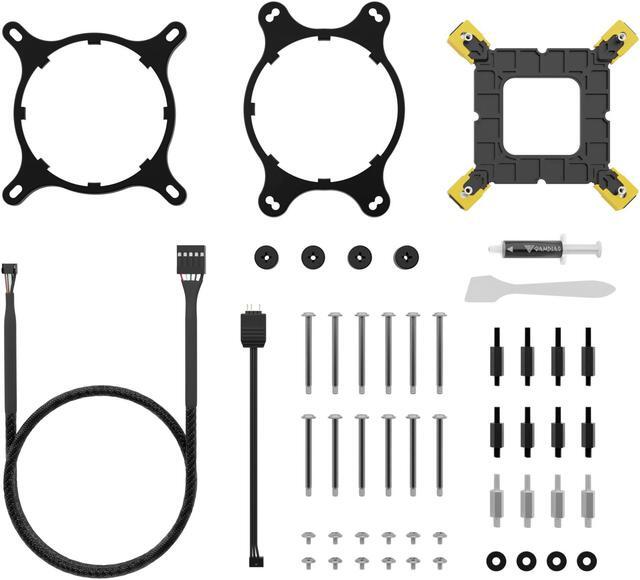 Alt view image 7 of 9 - Gamdias CHIONE M4-360 Liquid CPU cooler with 2.1" LCD display, 360mm AIO Radiator, PWM, ARGB 5v-3pin, LGA 1700 Ready / AM5 Compatible