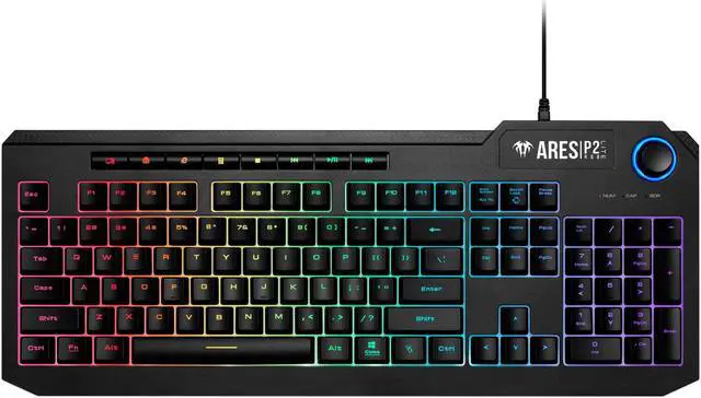 Alt view image 3 of 6 - Gamdias ARES P2 LITE, rgb keyboard mouse combo, backlit, volume control, membrane