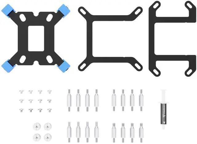 Alt view image 5 of 7 - GAMDIAS CHIONE E4-420 WHITE cpu liquid cooler 420mm, w/ CPU temp display, Intel/AMD