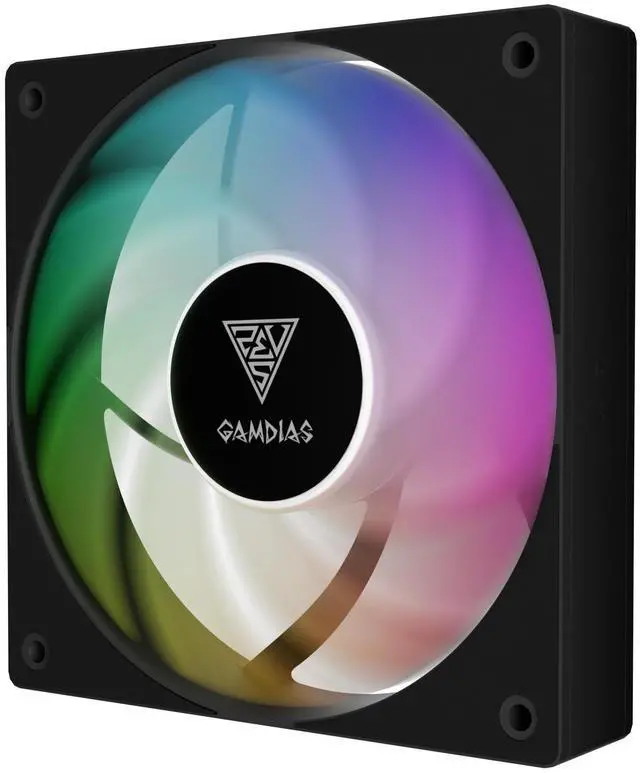 Alt view image 4 of 7 - GAMDIAS NOTUS M1 ARGB 3-fan pack - black, Intake/Exhaust Swappable Blades.