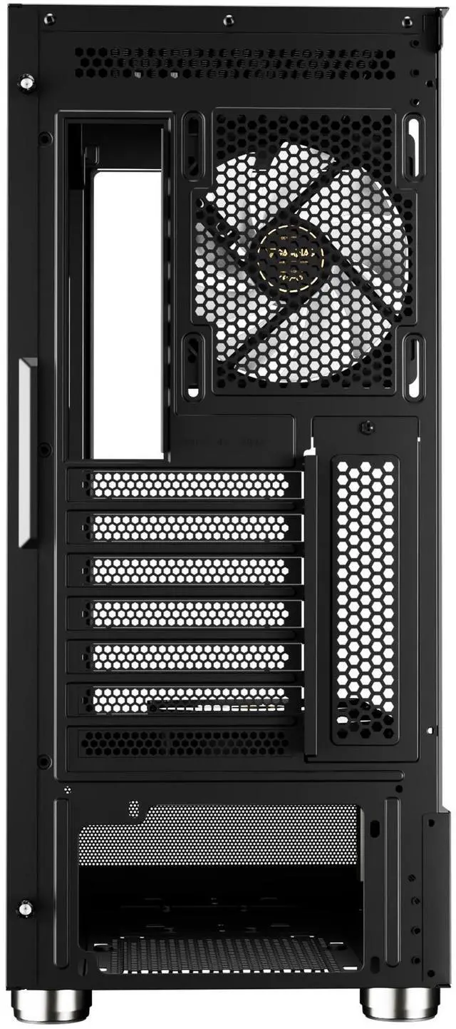Alt view image 6 of 7 - Gamdias ATLAS E1, CPU GPU temp screen, tank with mesh air flow, 3x ARGB 120mm fans, RGB 5v 3pin sync, tempered glass, ATX, MATX, ITX