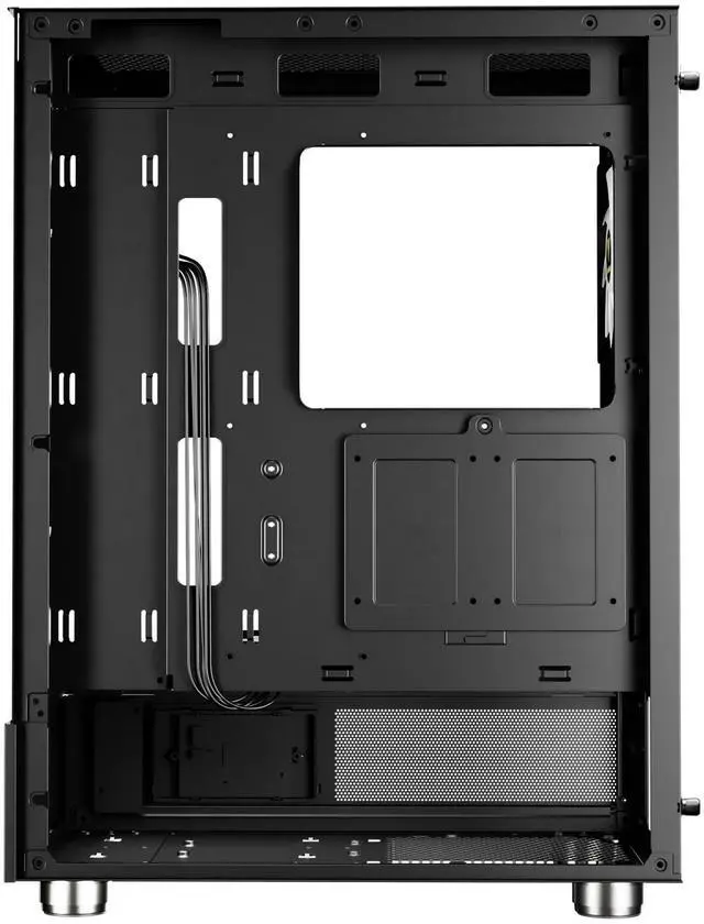 Alt view image 7 of 7 - Gamdias ATLAS E1, CPU GPU temp screen, tank with mesh air flow, 3x ARGB 120mm fans, RGB 5v 3pin sync, tempered glass, ATX, MATX, ITX